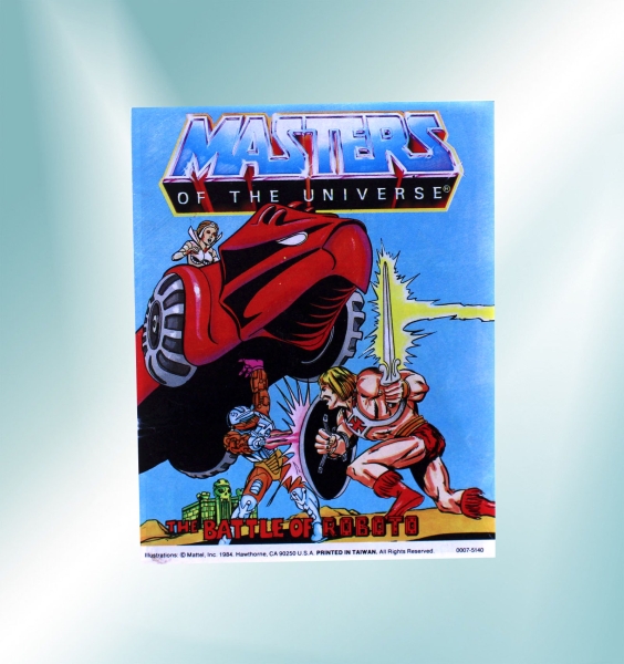 Masters of the Universe Mini-Comic (Figurenbeilage) "The Battle of Roboto" von Mattel (einsprachig)